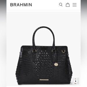 Brahmin snakeskin Finley Carryall